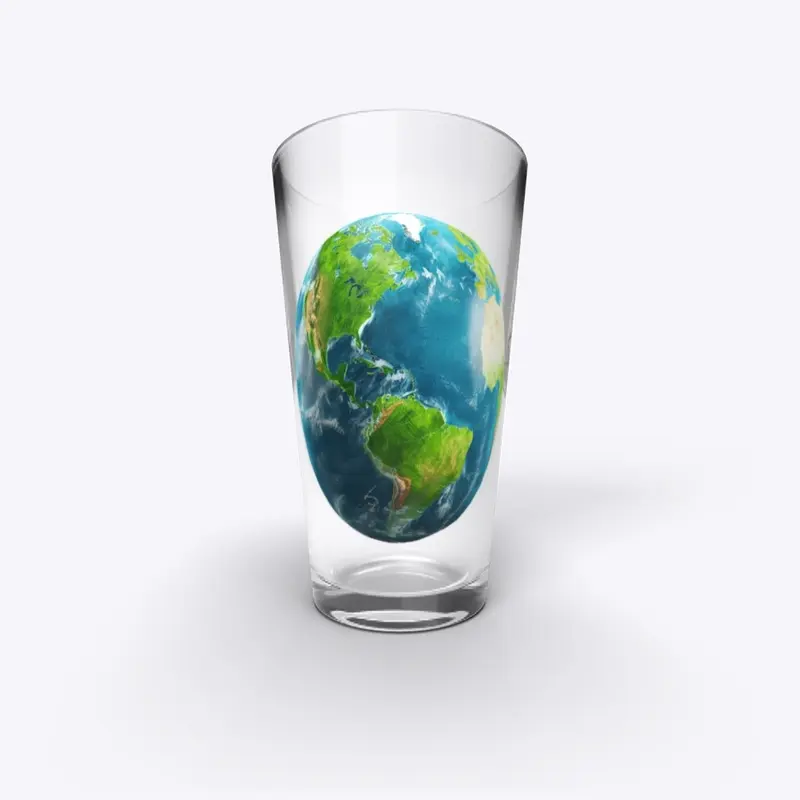 "Beautiful World" - Pint Glass